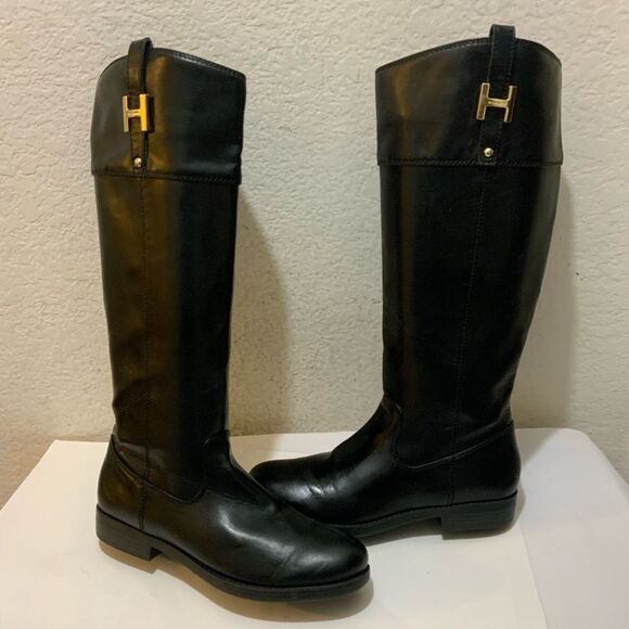 Tommy Hilfiger Women's Shyenne 3 Riding Boot Black Size 7.5 M - Picture 2 of 15